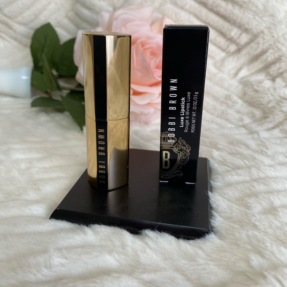 Bobbi Brown Luxe Lipstick Rosewood 112 Skincare Infused Rich Satin Finish - Picture 6 of 9